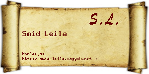 Smid Leila névjegykártya